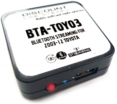 BTA-TOY03 Audio Streaming for 2003-14 Toyota, Lexus with Satellite tuner, remote CD changer