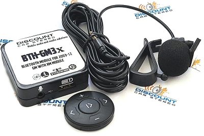 BTH-GM3x Bluetooth Hands-free & audio streaming for 2003-12 GM with XM tuner module